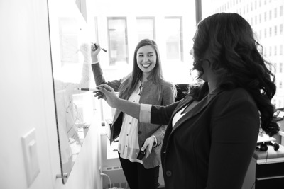 Writing on a whiteboard, symbolising a writing workshop