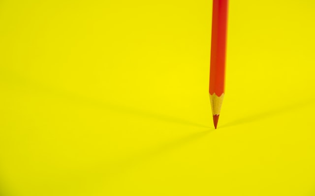 A red pencil.
