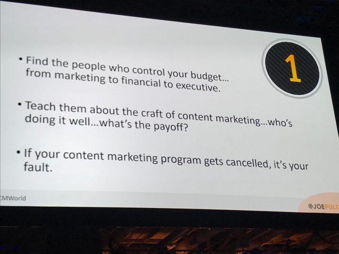 An image from content marketing world 2019